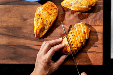 Lemon Butter Chicken in All Clad Stainless Steel Frying Pan