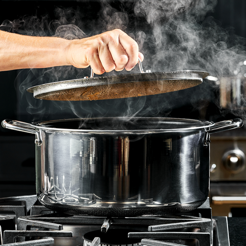 6.5QT Hybrid Oval Dutch Oven (6L) | HexClad Canada