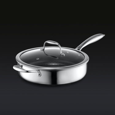 3.3QT Hybrid Deep Sauté Pan with Lid (3.1L)