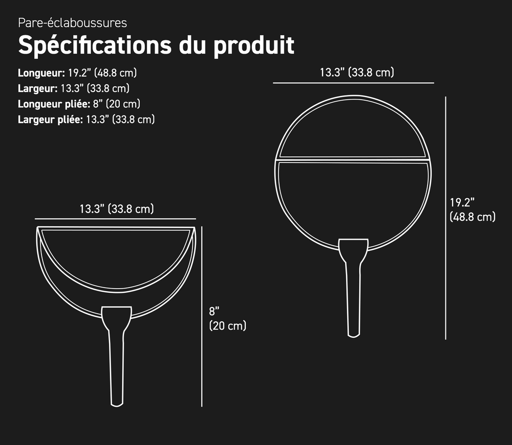Product Spec dimensions