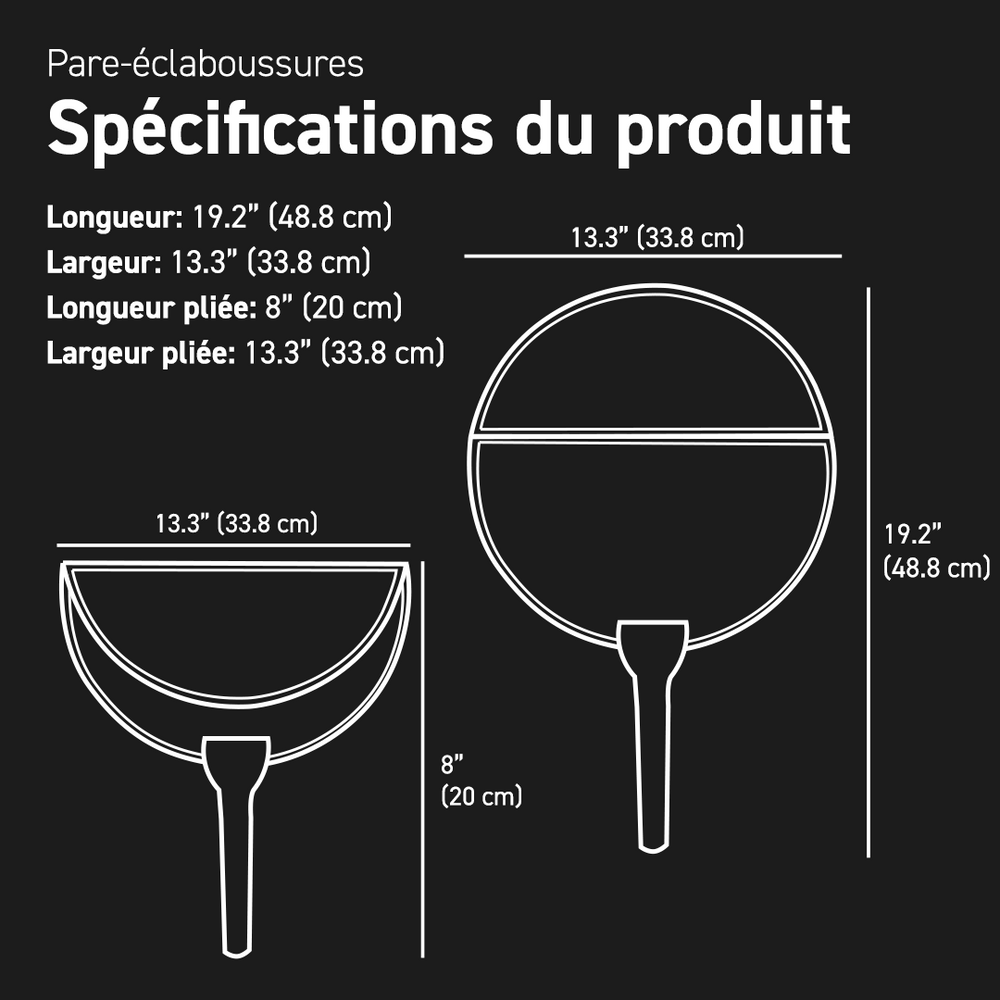 Product Spec dimensions