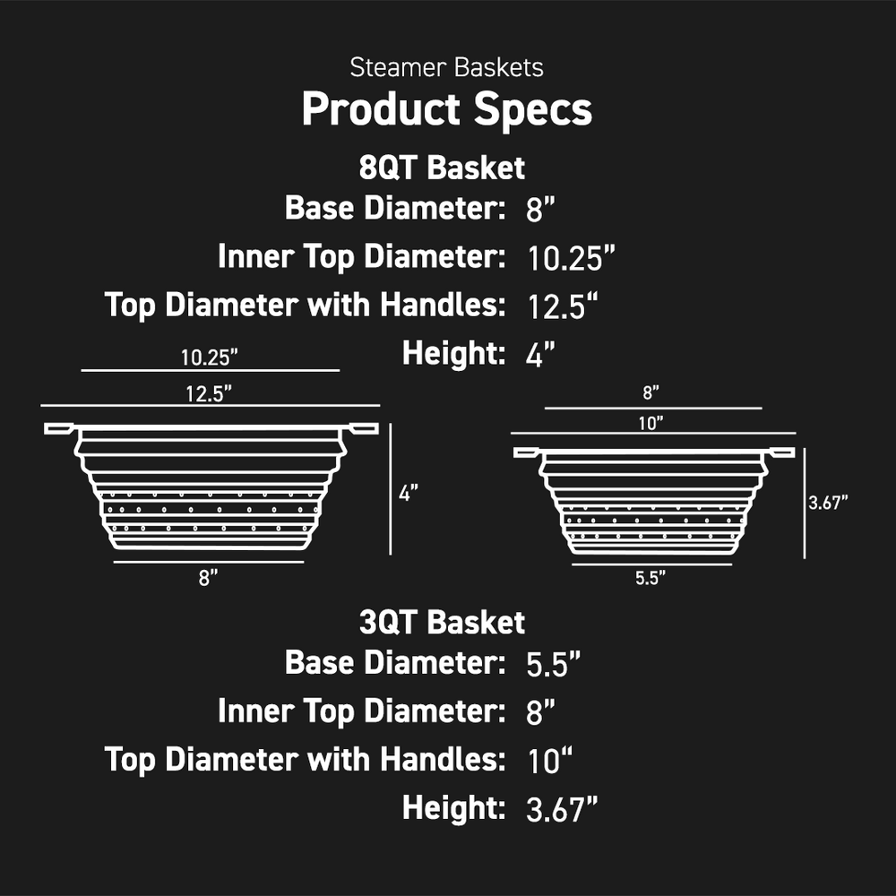 Product Spec dimensions