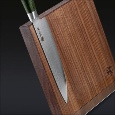 Ensemble de couteaux en acier de Damassé, 7 pièces (Vert)