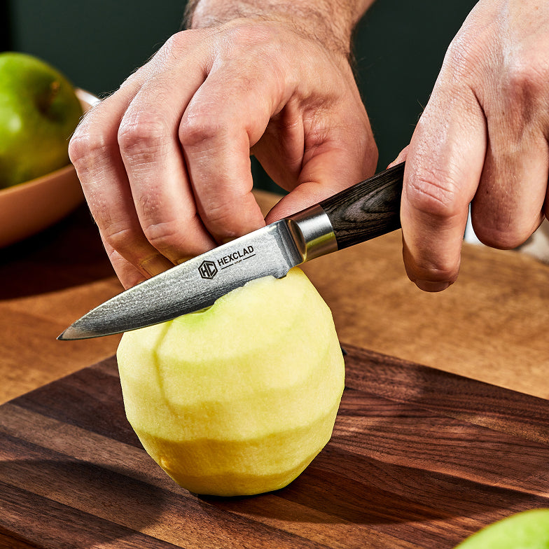 Damascus Steel Paring Knife, 3.5" (9 cm) (Espresso)