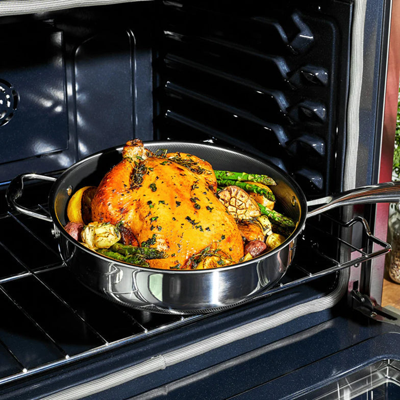 Sauteuse Profonde Hybride 5,5 QT / Friteuse à Poulet avec Couvercle (5,2 L)