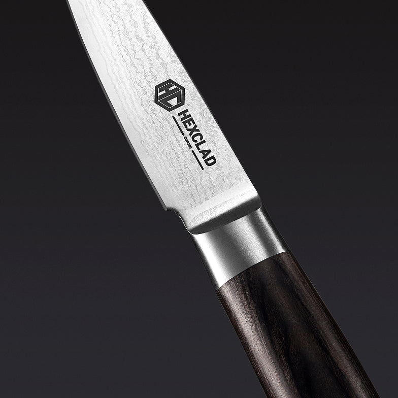 Damascus Steel Paring Knife, 3.5" (9 cm) (Espresso)