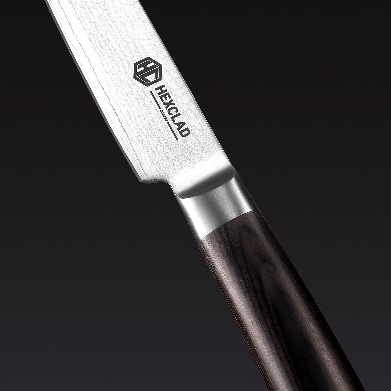 Damascus Steel Utility Knife, 5" (13 cm) (Espresso)