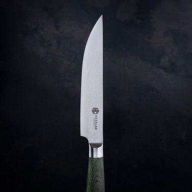 Damascus Steel Steak Knife Set, 8-pc (Green)