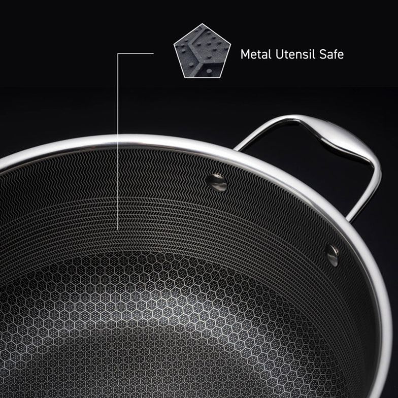 Ensemble de casseroles hybrides HexClad 6PC avec couvercles