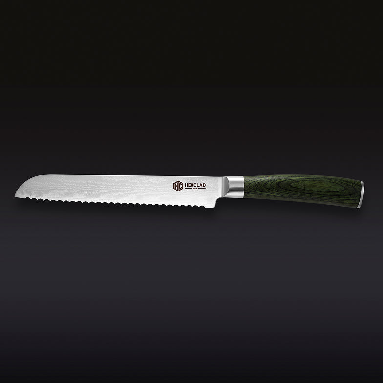 Couteau à Pain Dentelé en acier de Damas, 8 po (20 cm)