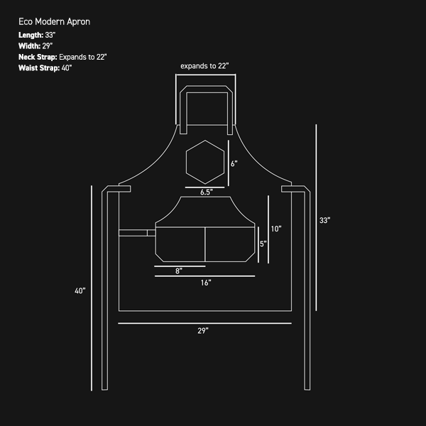 Eco Modern Apron (Azure) | HexClad Canada