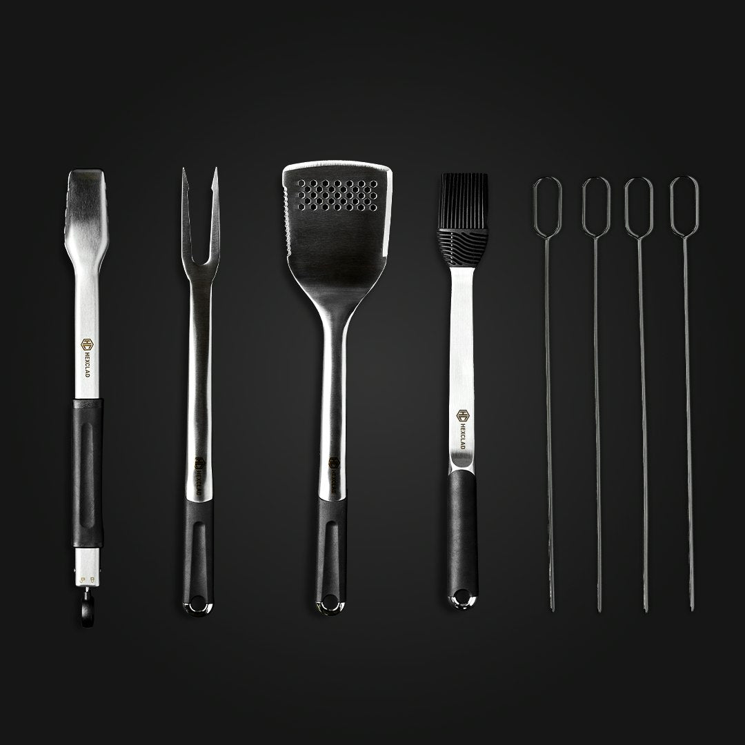 HexClad BBQ Tool Set, 8pc – HexClad Cookware Canada