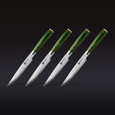 4pc Japanese Damascus Steel Steak Knife Set