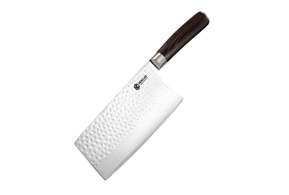 Couteau de Boucher en acier de Damas, 7 po (espresso)