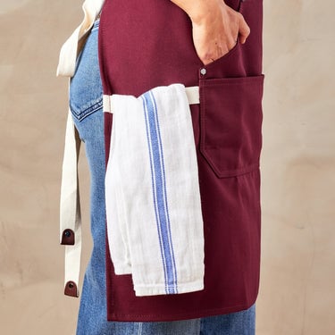 Eco Modern Apron (Crimson)