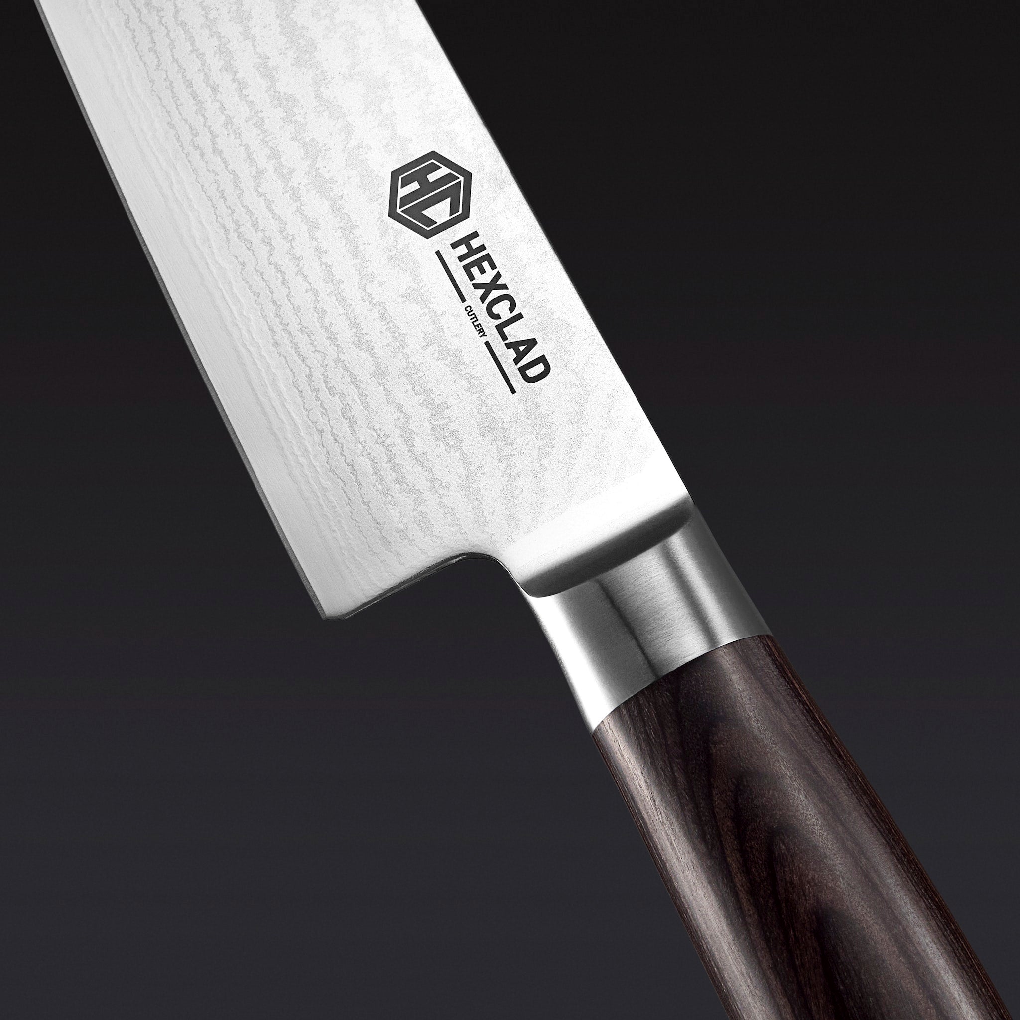 Damascus Steel Knife Set, 7-pc (Espresso) | HexClad Canada