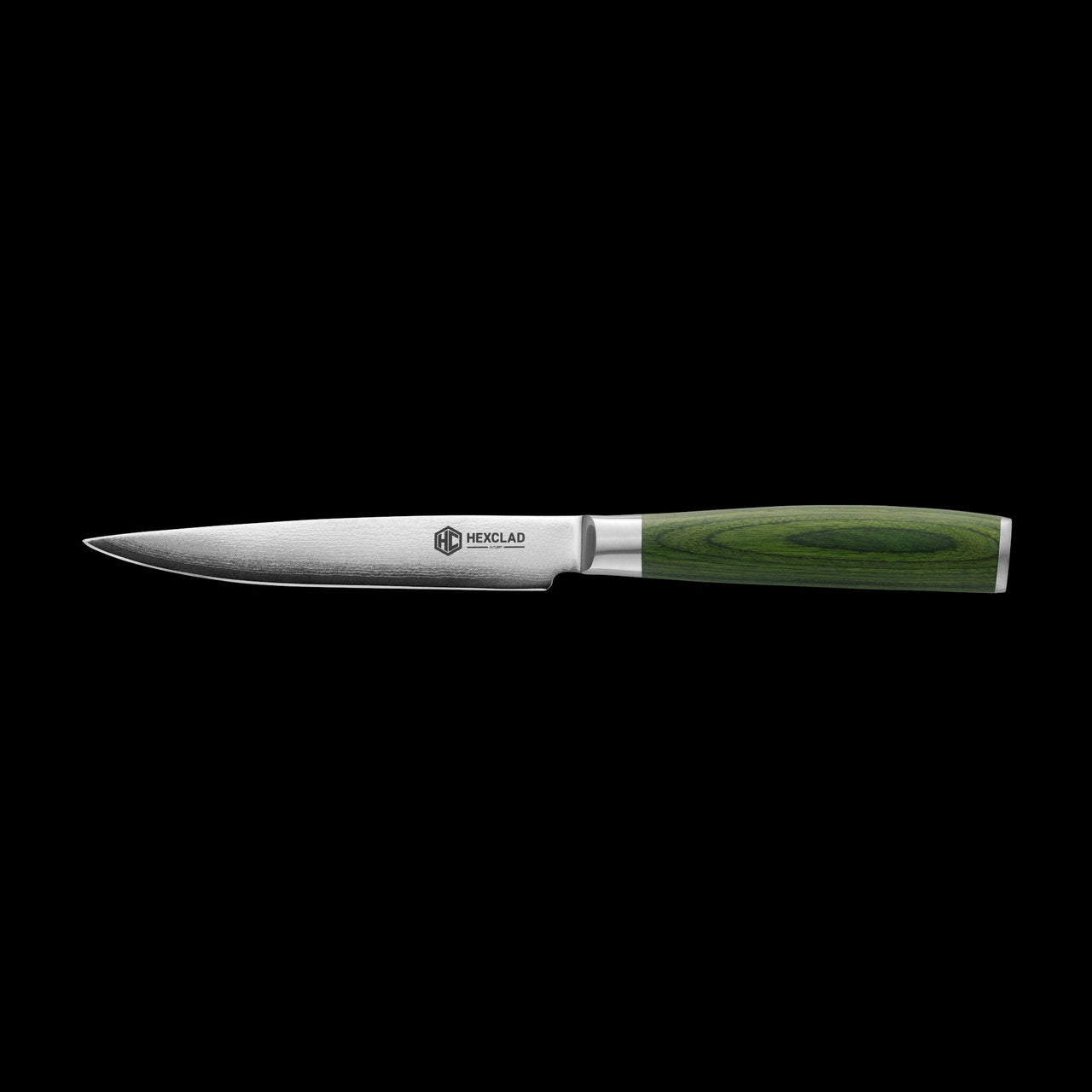 Ensemble de Couteaux à Steak en Acier de Damas, 8pcs (Vert)
