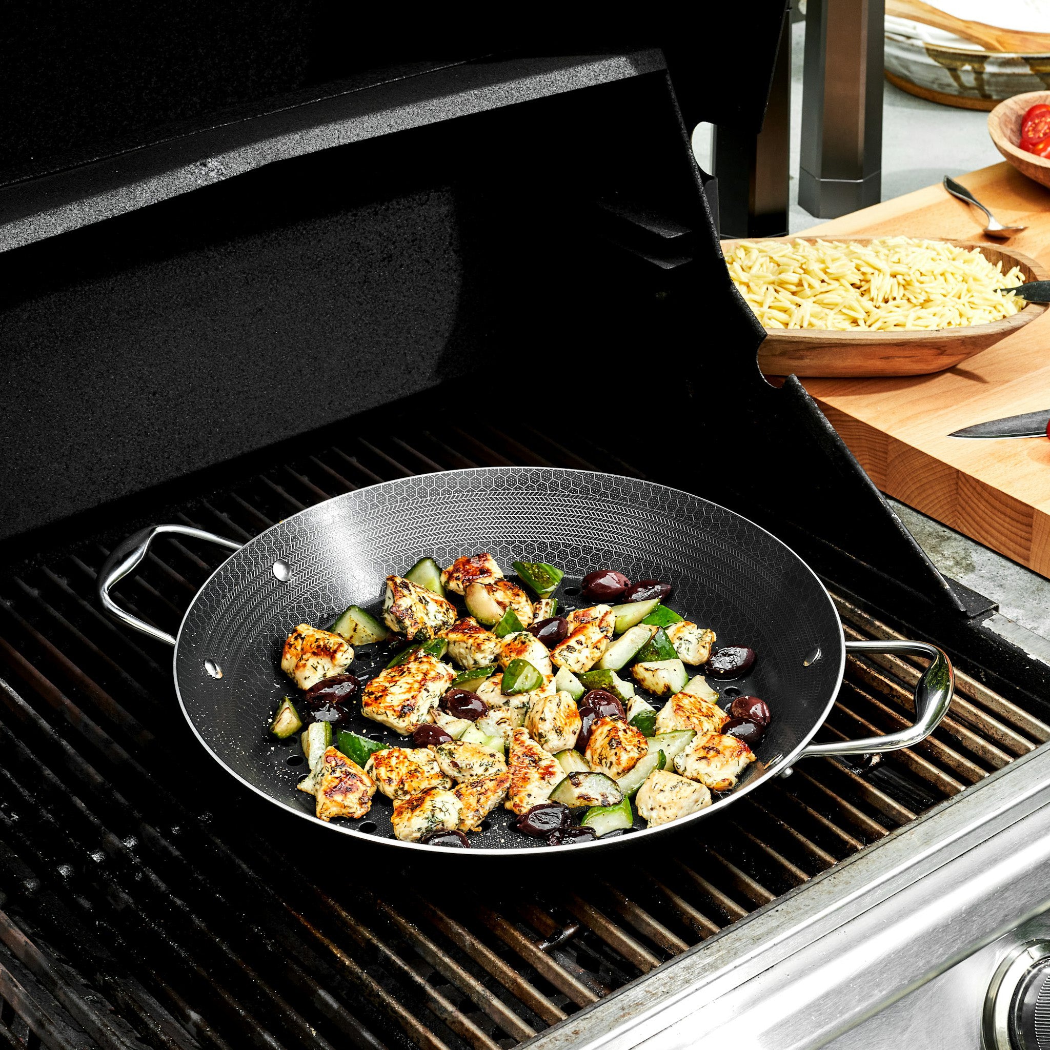 Poele a Griller Hybride pour Barbecue HexClad Cookware Canada