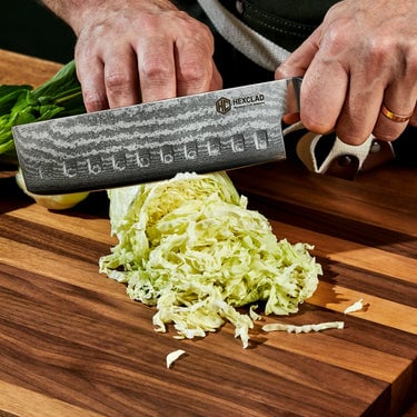 Couteau Nakiri en Acier Damas, 6.5" (16.5cm)