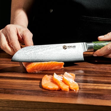 Couteau Santoku en Acier Damas, 7" (17 cm)