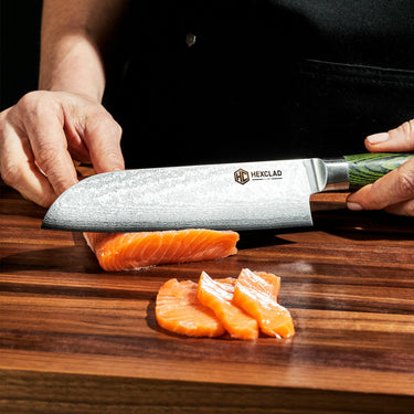 Couteau Santoku en Acier Damas, 7" (17 cm)