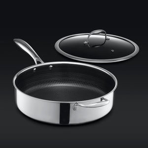 Sauteuse Profonde Hybride 5,5 QT / Friteuse à Poulet avec Couvercle (5,2 L)