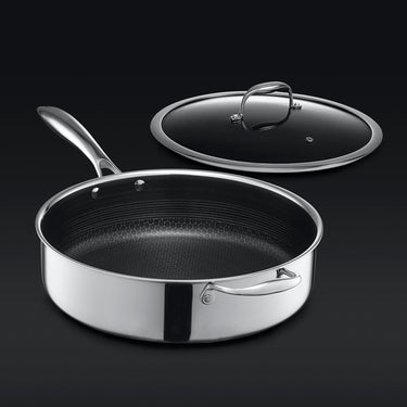 5.5 QT Hybrid Deep Sauté Pan with Lid (5.2L)