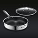 Sauteuse Profonde Hybride de 4.5QT avec Couvercle (4.25 L)
