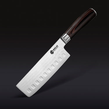 Damascus Steel Nakiri Knife, 6.5