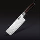 Damascus Steel Nakiri Knife, 6.5" (Espresso)