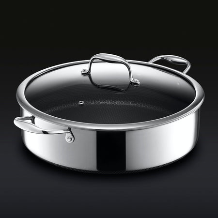 7QT Hybrid Deep Sauté Pan/Chicken Fryer with Lid (6.6 L)