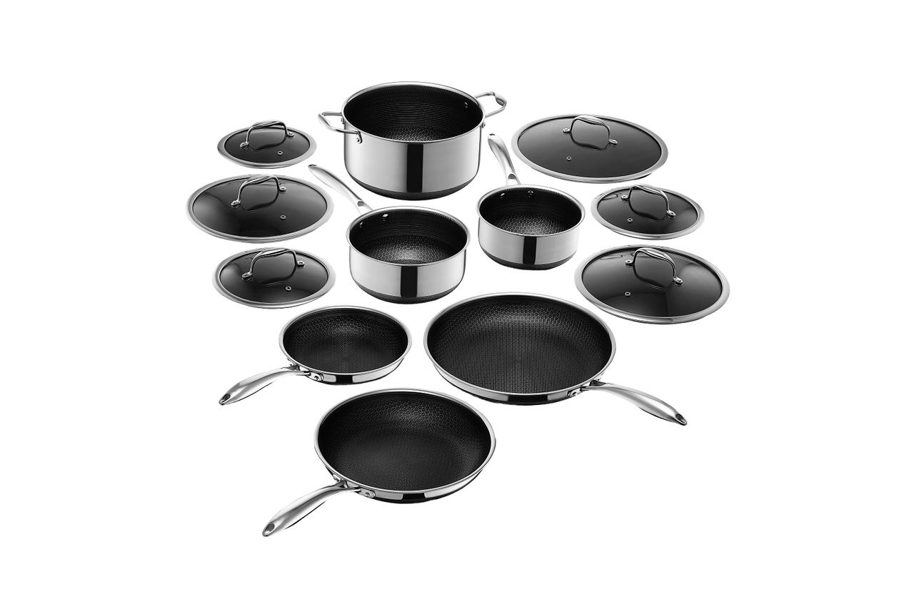 HexClad Hybrid Perfect Pots & Pans Set (12PC)