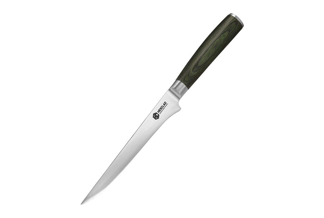 Couteau à désosser et à fileter en acier de Damas, 6 po (15 cm)