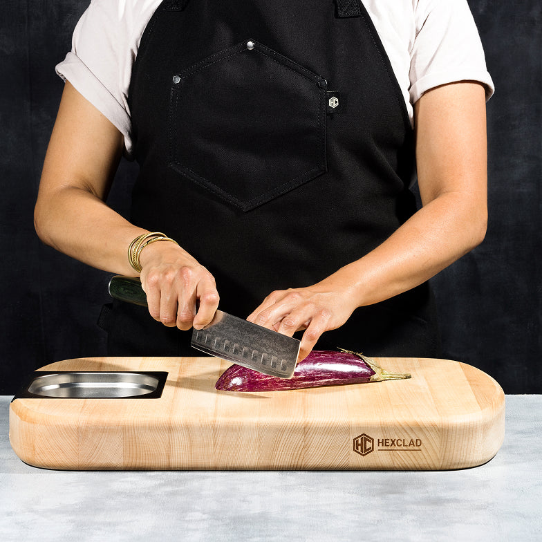 Couteau Nakiri en acier de Damas, 6.5 po (16.5cm)