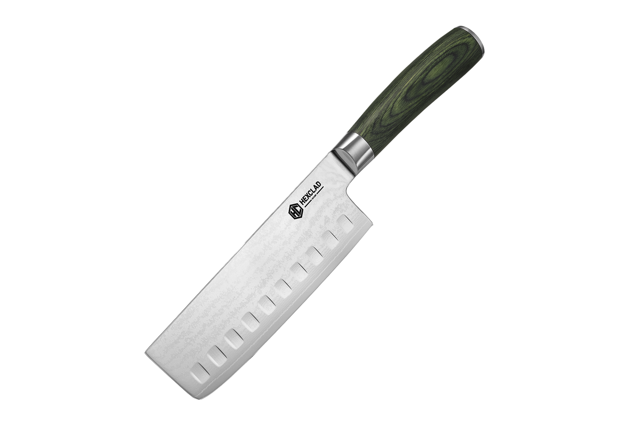 Couteau Nakiri en acier de Damas, 6.5 po (16.5cm)