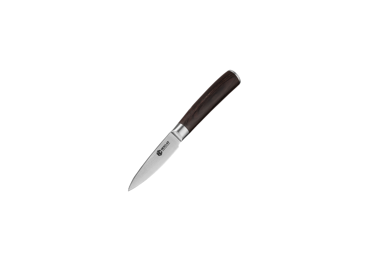 Damascus Steel Paring Knife, 3.5" (9 cm) (Espresso)