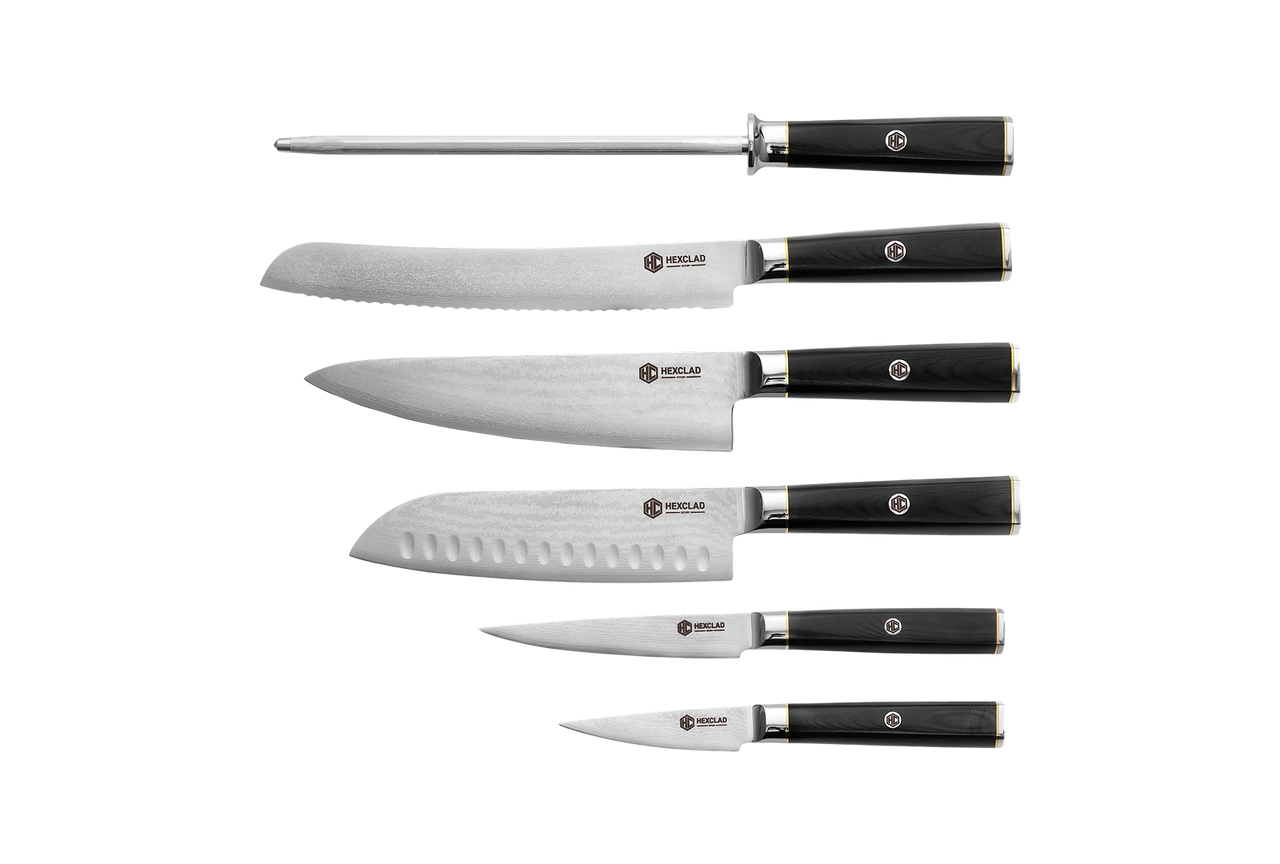 Master Series Damascus Steel Knife Set, 6-pc