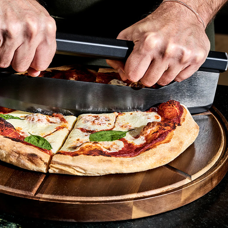 Ensemble d'accessoires pour plaque à pizza en acier (3 pièces)