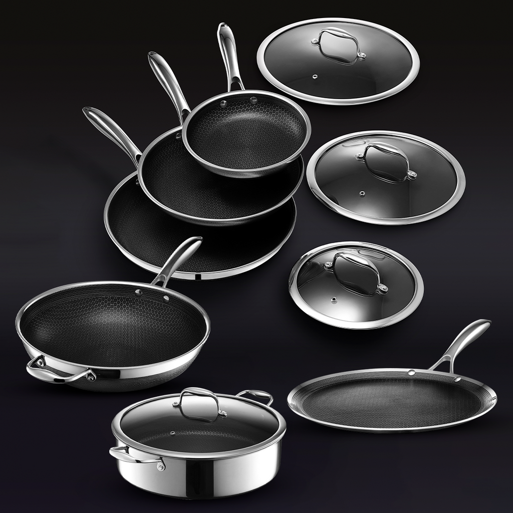 HexClad 12 Hybrid Griddle Pan - Silver - 161 requests