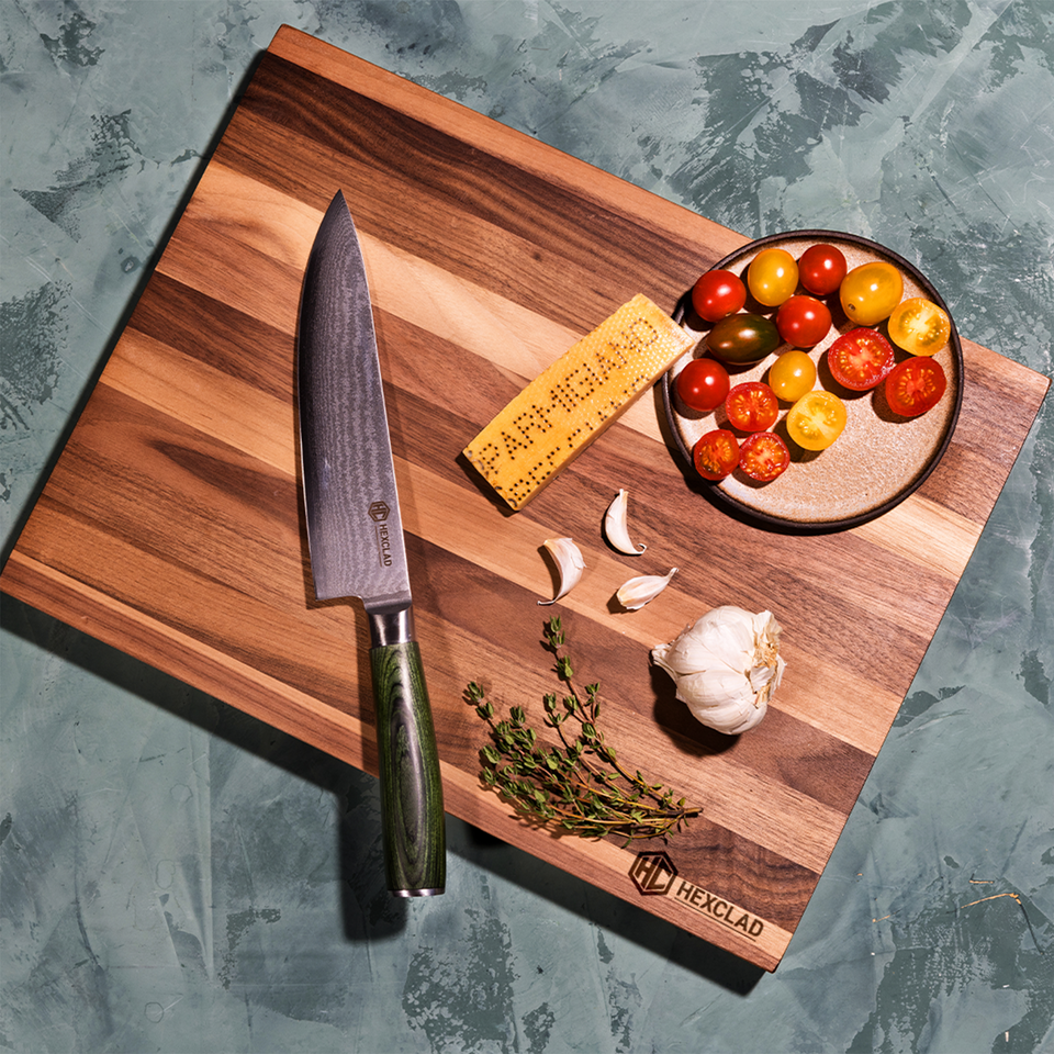 HexClad Walnut Cutting Board, Medium HexClad Cookware Canada