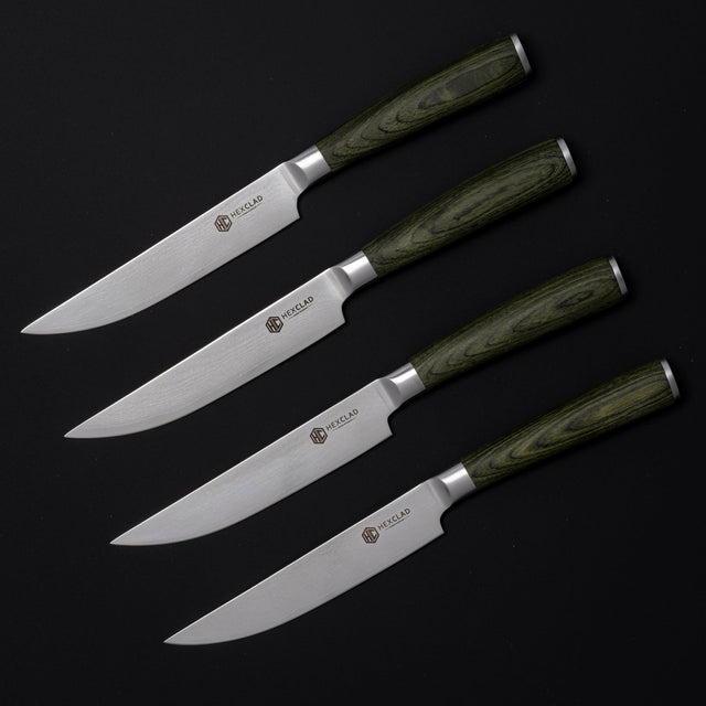 4pc Damascus Steel Knife Set HexClad Cookware HexClad Cookware Canada