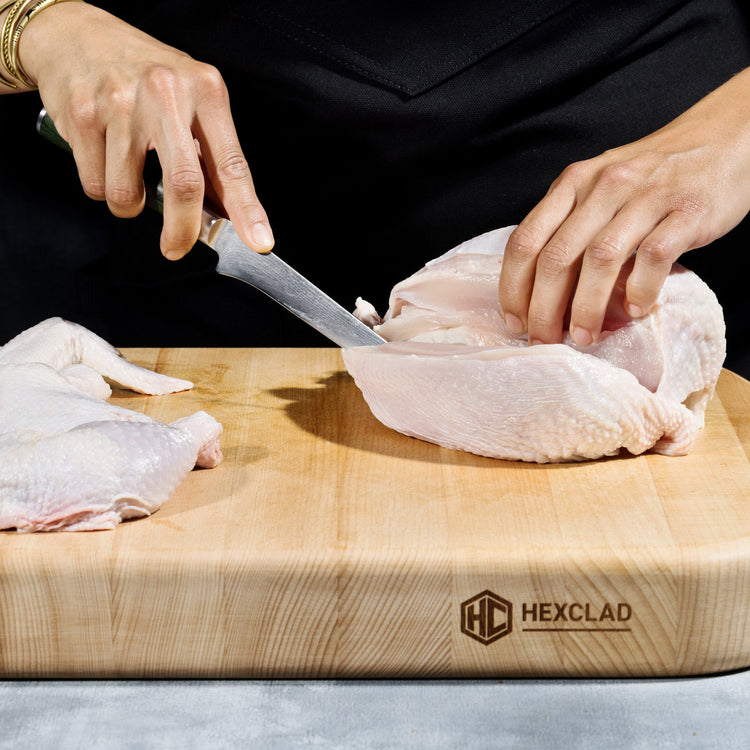 Damascus Steel Boning and Fillet Knife, 6" (15cm) HexClad Cookware Canada