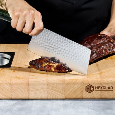 Damascus Steel Cleaver, 7" (18cm)