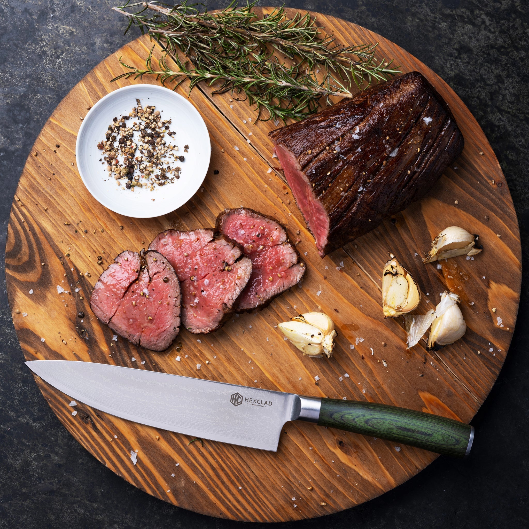 Damascus Steel Knife Set 6 Pieces HexClad HexClad Cookware Canada