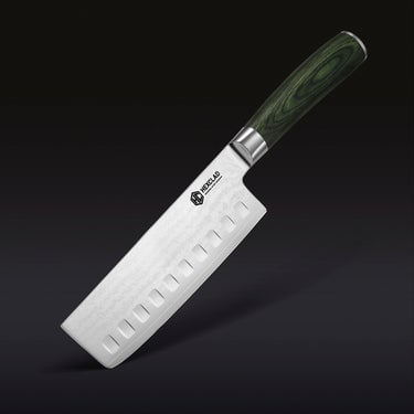 Couteau Nakiri en Acier Damas, 6.5" (16.5cm)
