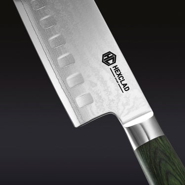 Couteau Nakiri en Acier Damas, 6.5" (16.5cm)