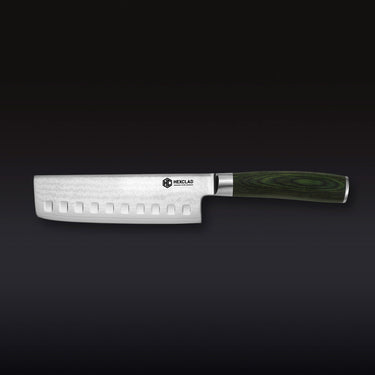 Couteau Nakiri en Acier Damas, 6.5" (16.5cm)