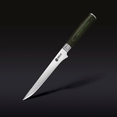 Couteau à désosser et à fileter en acier Damas, 6" (15 cm)