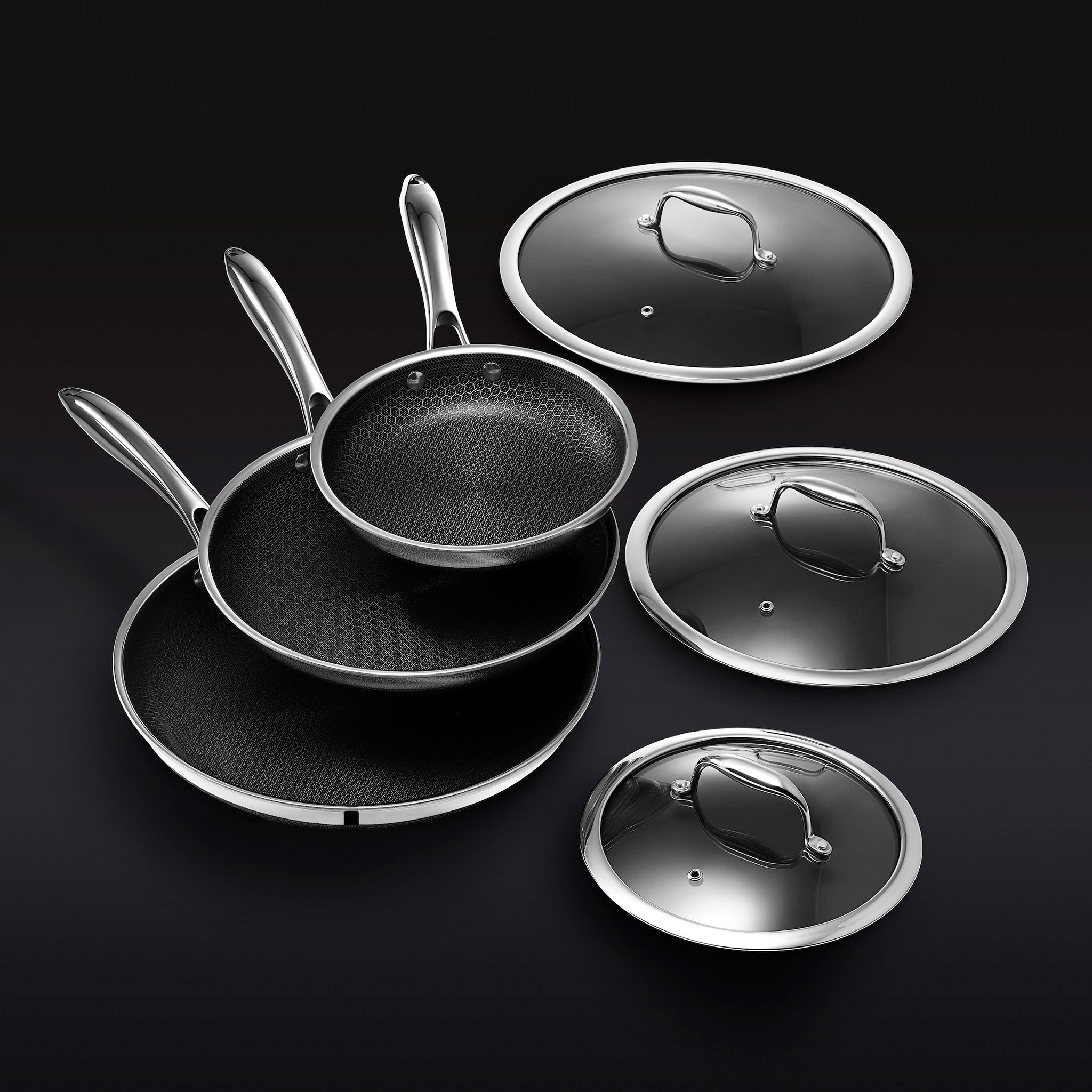 HexMill Tabletop Salt & Pepper Grinder Set – HexClad Cookware