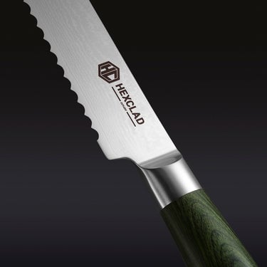 Damascus Steel Serrated Bread Knife, 8" (20 cm)